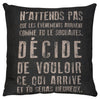 Quote Accent Pillow II - Black