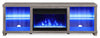 Aurora 72\" TV Stand with Crystal Ember Firebox