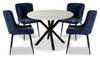 Verona 5-Piece Round Dining Package - Blue