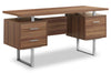 Teagan Reversible Desk - Light Walnut