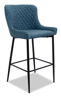 Demi Counter-Height Stool with Velvet-Like Fabric, 26