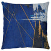 Abstract Accent Pillow - Blue