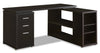 Rickey L-Shaped Corner Desk - Espresso
