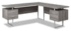 Marnie Reversible L-Shaped Corner Desk - Dark Taupe
