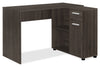 Bristol L-Shaped Desk - Brown Oak