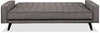 Avery Linen-Look Fabric Futon - Grey