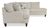 Nofia 3-Piece Chenille Right-Facing Sectional - Linen