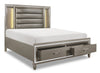 Max King Storage Bed - Silver