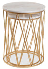 Dalilah 2-Piece Accent Table Package - Gold
