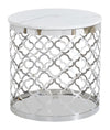 Belle End Table - White