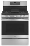 GE 5.0 Cu. Ft. Freestanding Gas Range with No-Preheat Air Fry - JCGB735SPSS