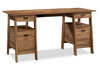 Kyree Executive Desk - Vintage Oak