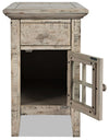 Rocco Cream Chairside Table