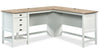 Joana L-Shaped Desk - Soft White