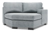 Sofa Lab Track RAF Cuddler - Luna Pewter