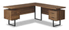 Marnie Reversible L-Shaped Corner Desk - Walnut