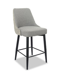 Eden Counter-Height Stool with Linen-Look Fabric, 25