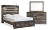 Abby 5-Piece Queen Storage Bedroom Package - Brown