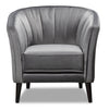 Brinley Velvet Accent Chair - Grey