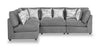 Evolve 4-Piece Sectional - Charcoal