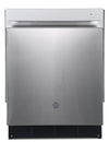 GE 24\" Built-In Top Control Dishwasher with Stainless Steel Tub - GBP534SSPSS