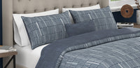 Kort & Co. Lines 4-Piece Queen Comforter Set