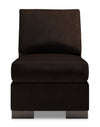 Sofa Lab Track Armless Chair - Luxury Chocolate