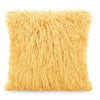 Mongolian Sheepskin Accent Pillow – Gold