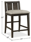 Lane 3-Piece Counter-Height Dining Package – Dark Cherry