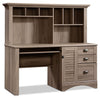 Harbor View Desk with Hutch – Salt Oak