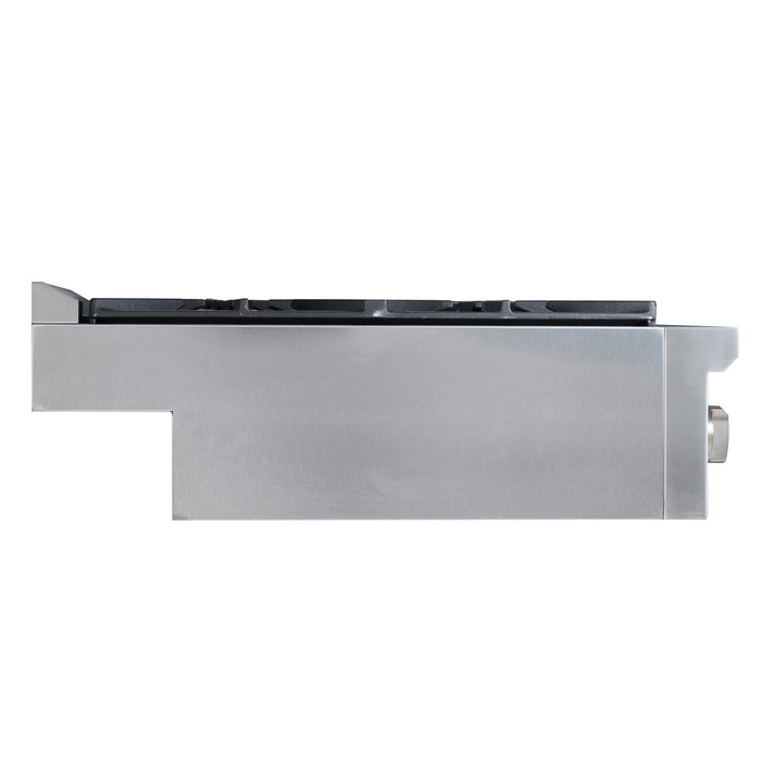 Ancona 48\" Commercial Style Slide-In Gas Cooktop - AN-2162 