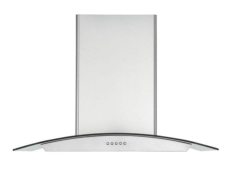 Ancona 30\" Convertible Wall-Mounted Glass Canopy Range Hood - AN-11001SS 