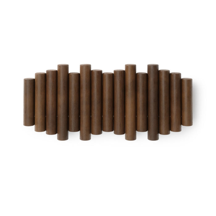 Umbra Picket Rail Wall Hooks - Aged Walnut