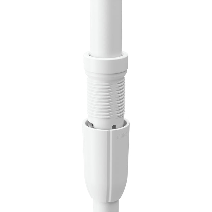 Umbra Anywhere White Expandable Curtain Rod and Room Divider - 36\"-66\" 
