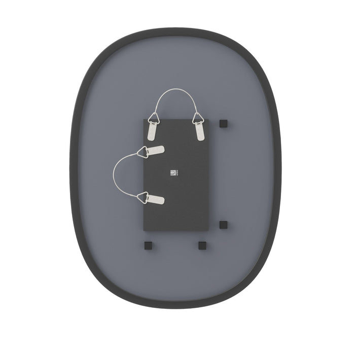 Umbra Hub Oval 24\" x 18\" Wall Mirror - Black