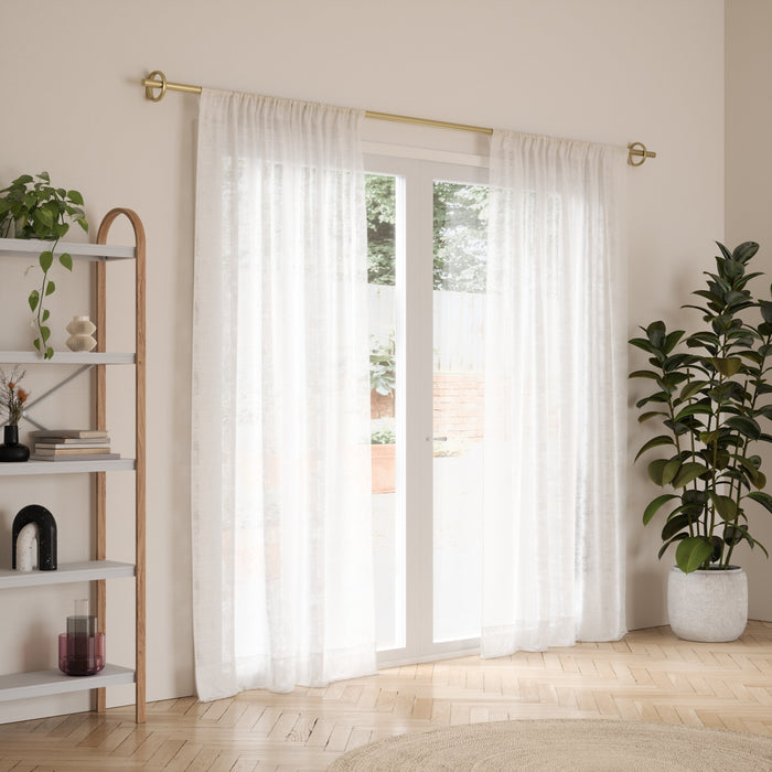 Umbra Ringlet Gold Expandable 1\" Curtain Rod - 42\"-120\" 