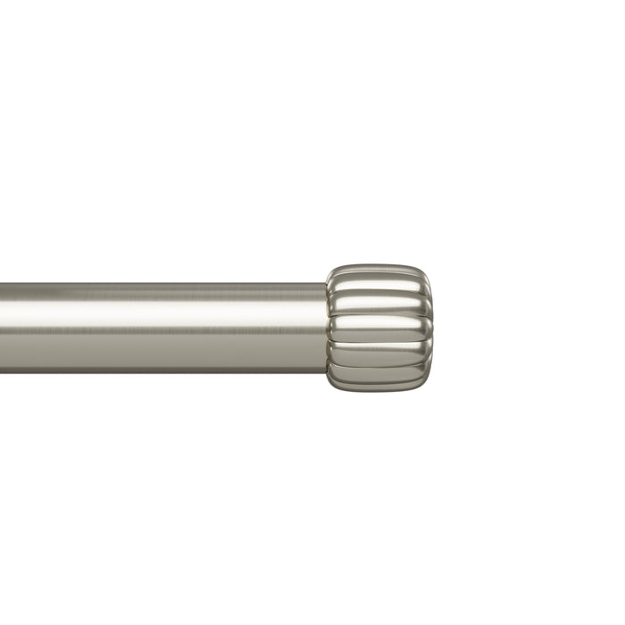 Umbra Cleo Nickel Steel Expandable 1\" Curtain Rod - 66\"-120\" 