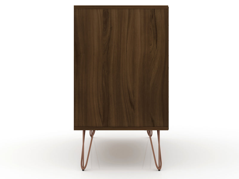 Manhattan Comfort Rockefeller Mid-Century Modern Dresser with 3-Drawers - Brown