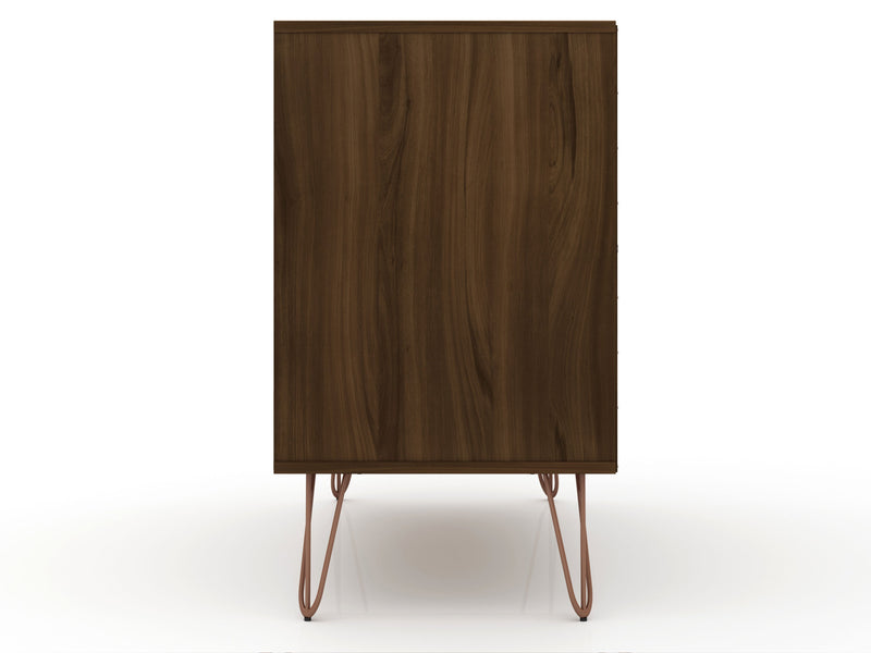 Manhattan Comfort Rockefeller Mid-Century Modern Dresser with 3-Drawers - Brown