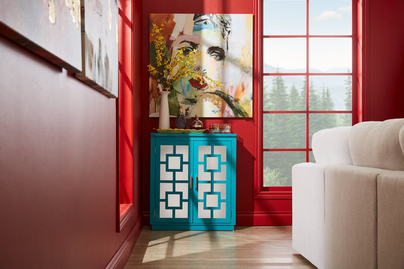 Darci Accent Cabinet - Blue