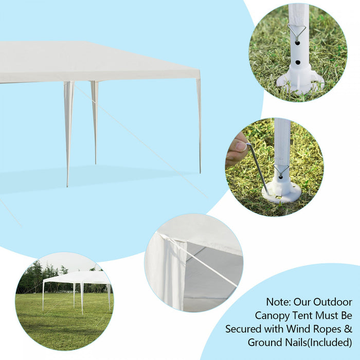 Costway Wedding Tent Canopy Party 10'x20' Heavy Duty Gazebo Cater Event W/ Side Walls