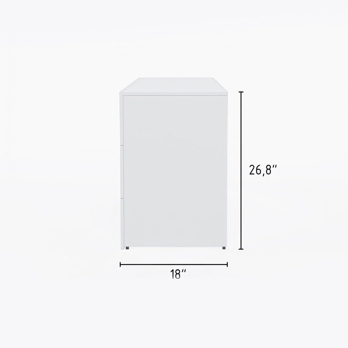 Nordika James 6-Drawer Dresser - White