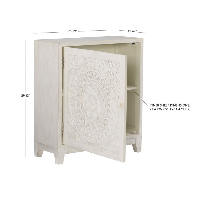 Grace Accent Cabinet - Smoky White