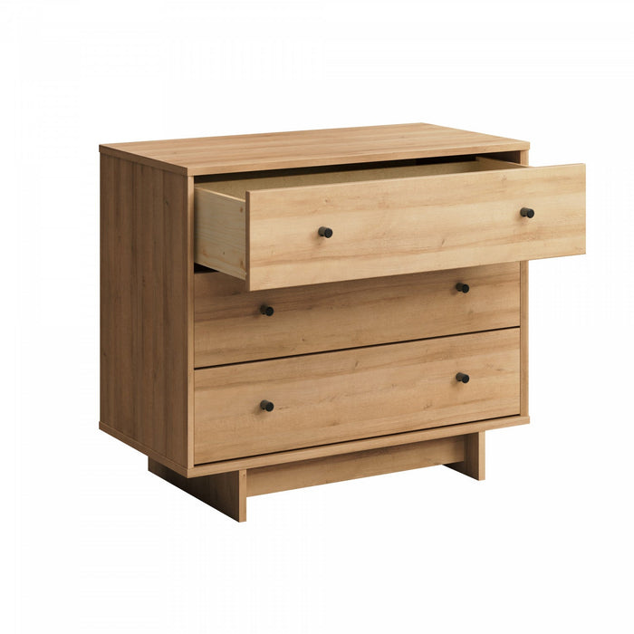 Finnley 3-drawer Nightstand - Natural Oak 
