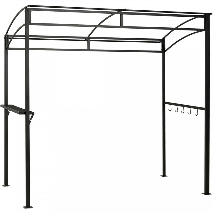 7'x4.5' Grill Gazebo Outdoor Patio Garden Bbq Canopy Shelter Storage Hook Beige