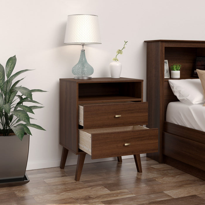 Milo 2-Drawer Tall Nightstand - Cherry