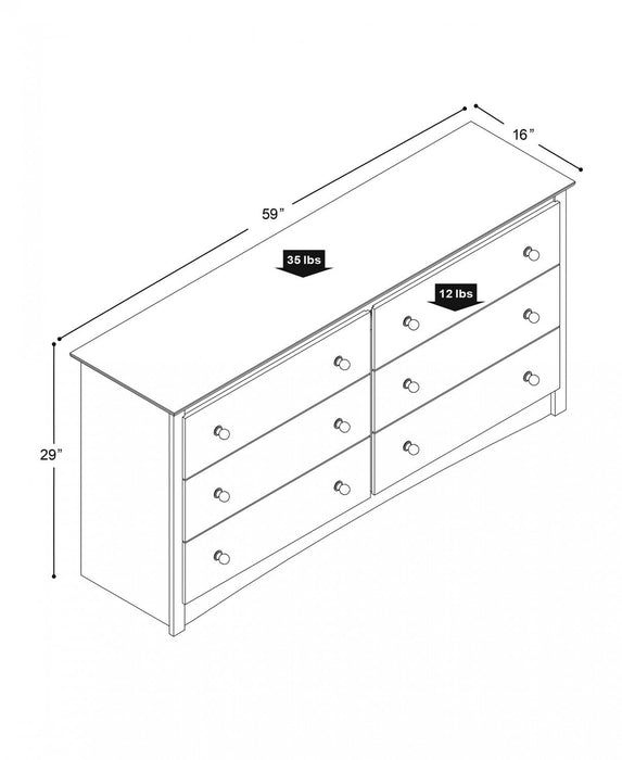 Fremont 6-Drawer Dresser - Espresso