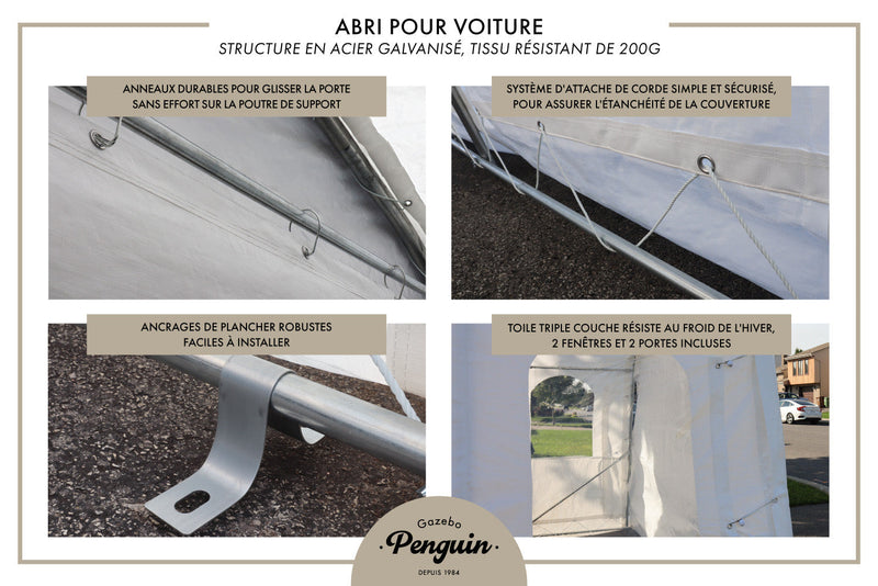 Car Shelter 11 Ft. X 20 Ft.
