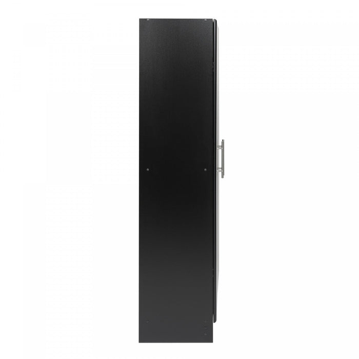 Elite Deep Storage Cabinet with Fixed & Adjustable Shelves - Black