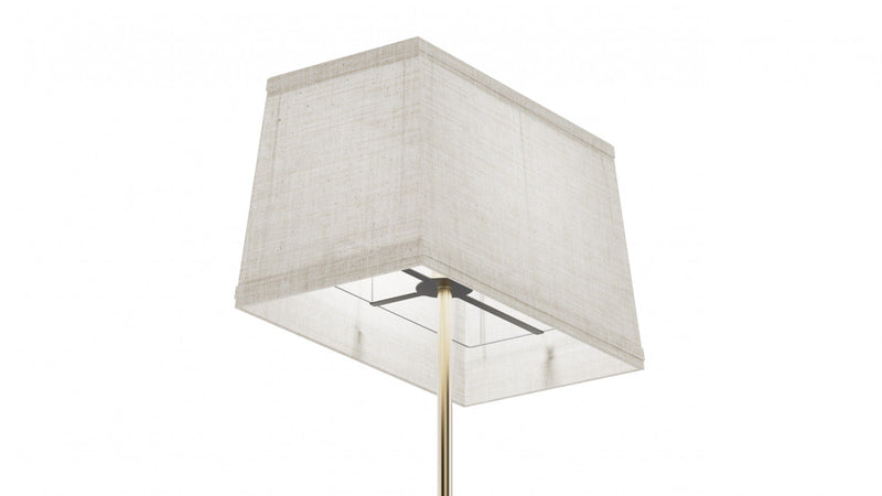 24\" Gold Classic Square Table Lamp with Textured Shade 
